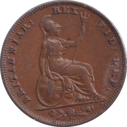 1837 FARTHING ( EF ) - Farthing - Cambridgeshire Coins