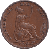 1837 FARTHING ( EF ) - Farthing - Cambridgeshire Coins