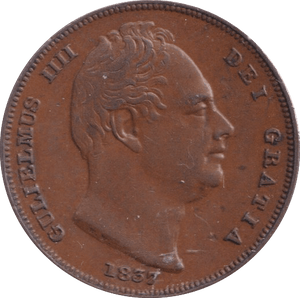 1837 FARTHING ( EF ) - Farthing - Cambridgeshire Coins