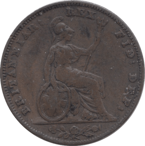 1837 FARTHING ( FINE ) 2 - Farthing - Cambridgeshire Coins