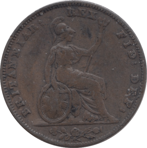 1837 FARTHING ( FINE ) 2 - Farthing - Cambridgeshire Coins