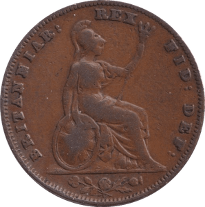 1837 FARTHING ( FINE ) 2 - Farthing - Cambridgeshire Coins