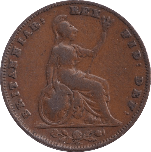 1837 FARTHING ( FINE ) 2 - Farthing - Cambridgeshire Coins