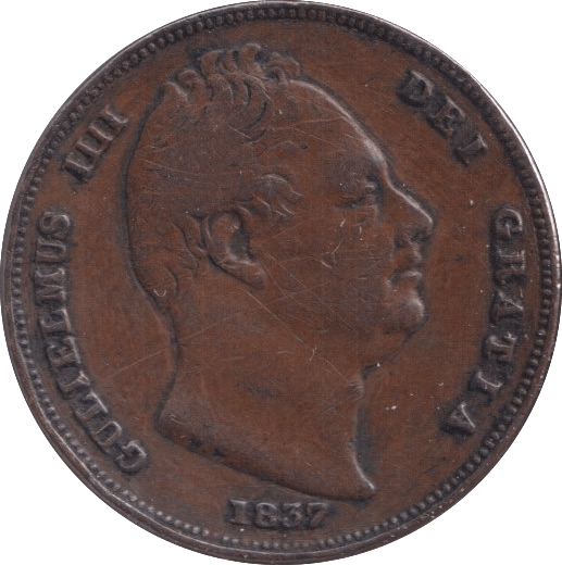 1837 FARTHING ( GF ) - Farthing - Cambridgeshire Coins