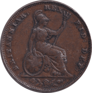 1837 FARTHING ( GF ) - Farthing - Cambridgeshire Coins