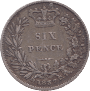 1837 SIXPENCE ( FINE ) 6 - Sixpence - Cambridgeshire Coins