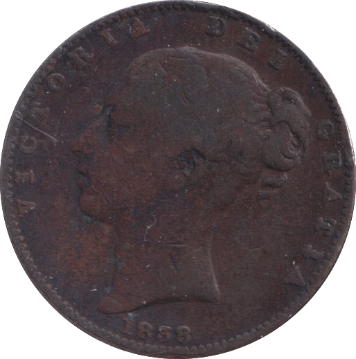 1838 FARTHING ( FINE ) - Farthing - Cambridgeshire Coins