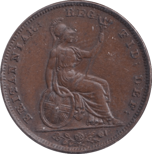 1838 FARTHING ( GVF ) - Farthing - Cambridgeshire Coins