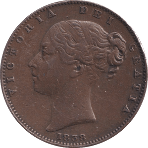 1838 FARTHING ( GVF ) - Farthing - Cambridgeshire Coins