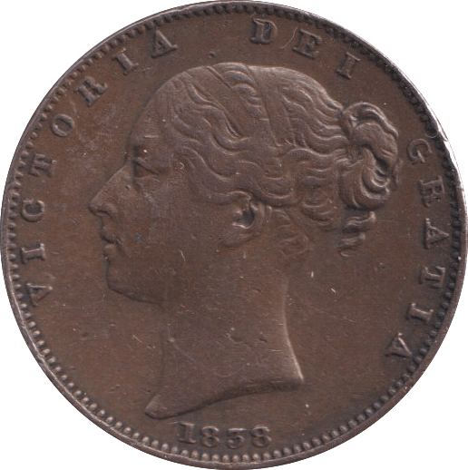 1838 FARTHING ( GVF ) - Farthing - Cambridgeshire Coins