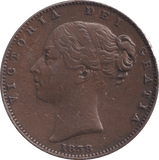 1838 FARTHING ( GVF ) - Farthing - Cambridgeshire Coins