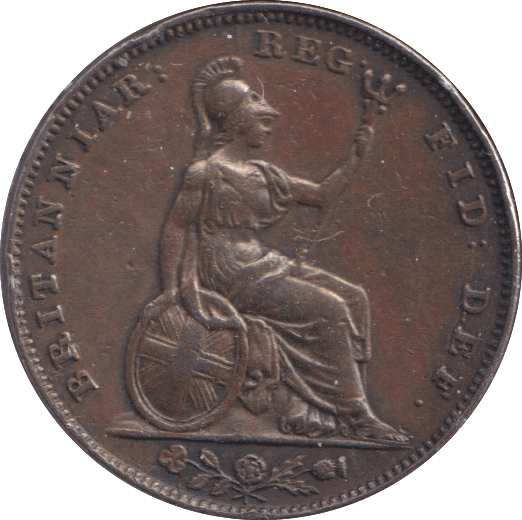 1838 FARTHING ( GVF ) - Farthing - Cambridgeshire Coins