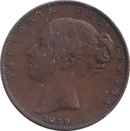 1839 FARTHING ( VF ) 2 - Farthing - Cambridgeshire Coins