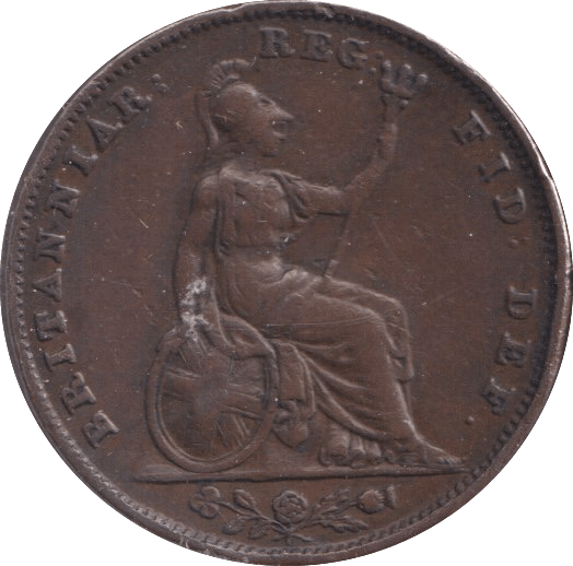 1839 FARTHING ( VF ) - Farthing - Cambridgeshire Coins