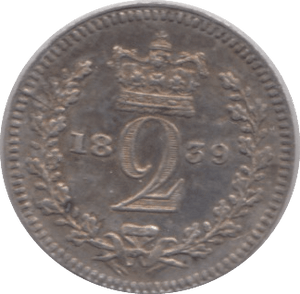 1839 MAUNDY TWO PENCE ( AUNC ) - Maundy Coins - Cambridgeshire Coins