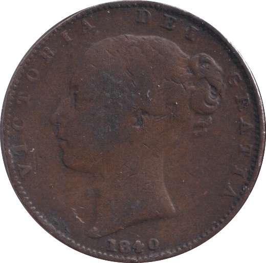 1840 FARTHING ( FINE ) 2 - Farthing - Cambridgeshire Coins