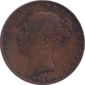 1840 FARTHING ( FINE ) - Farthing - Cambridgeshire Coins