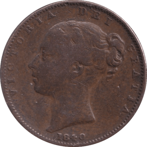 1840 FARTHING ( FINE ) - Farthing - Cambridgeshire Coins