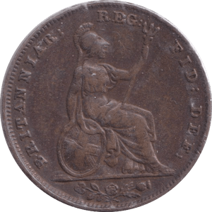 1840 FARTHING ( GVF ) - Farthing - Cambridgeshire Coins