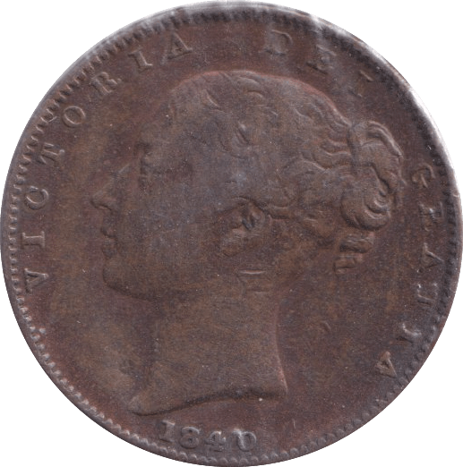 1840 FARTHING ( GVF ) - Farthing - Cambridgeshire Coins