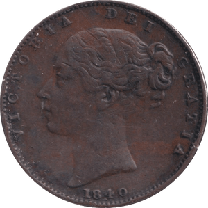 1840 FARTHING ( GVF ) - Farthing - Cambridgeshire Coins