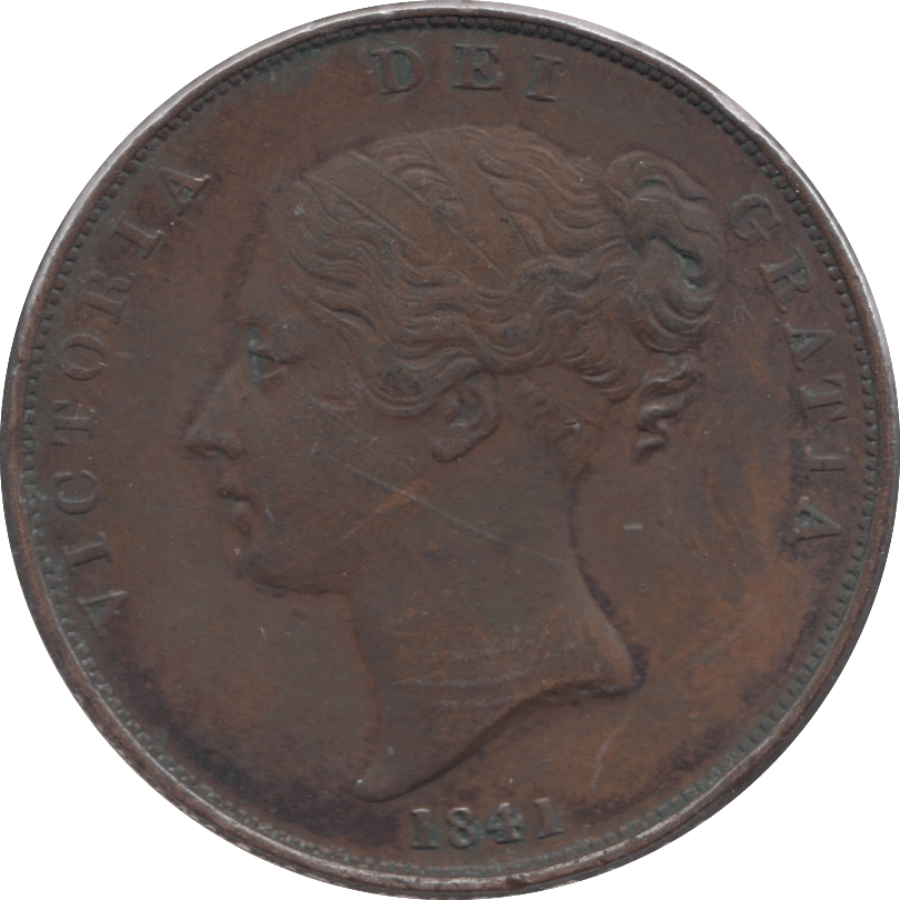 1841 PENNY ( EF ) 2 - Penny - Cambridgeshire Coins