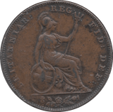 1842 FARTHING ( VF ) 1 - Farthing - Cambridgeshire Coins