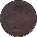 1843 FARTHING ( EF ) - Farthing - Cambridgeshire Coins