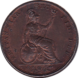 1843 FARTHING ( EF ) - Farthing - Cambridgeshire Coins