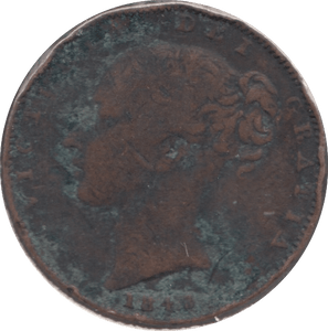 1843 FARTHING ( GF ) 14 - Farthing - Cambridgeshire Coins