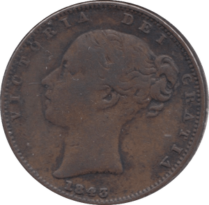 1843 FARTHING ( GF ) 1 - Farthing - Cambridgeshire Coins