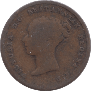 1843 HALF FARTHING ( FINE ) 3 - Farthing - Cambridgeshire Coins