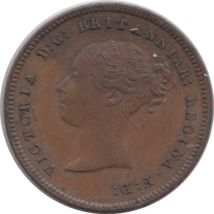 1843 HALF FARTHING ( UNC ) 1 - Cambridgeshire Coins