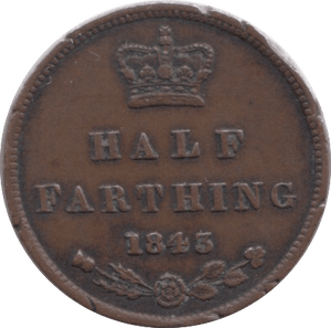 1843 HALF FARTHING ( VF ) - Farthing - Cambridgeshire Coins