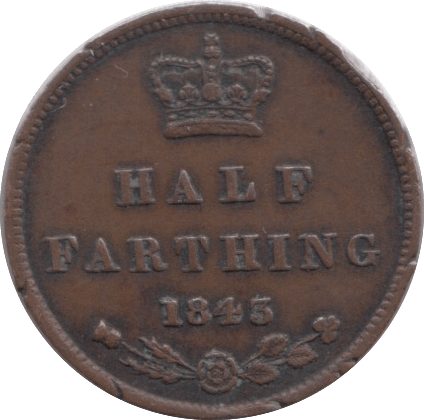 1843 HALF FARTHING ( VF ) - Farthing - Cambridgeshire Coins