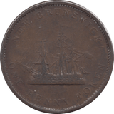 1843 NEW BRUNSWICK PENNY TOKEN - Token - Cambridgeshire Coins