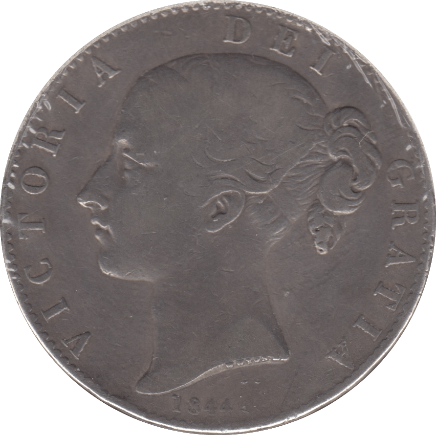 1844 CROWN ( FINE ) 18 - CROWN - Cambridgeshire Coins