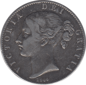 1844 CROWN ( GF ) - Crown - Cambridgeshire Coins