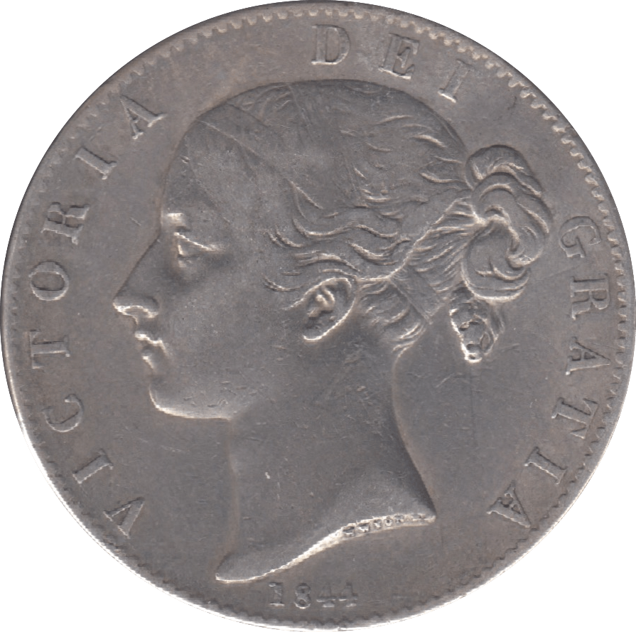 1844 CROWN ( VF ) 14 - Crown - Cambridgeshire Coins