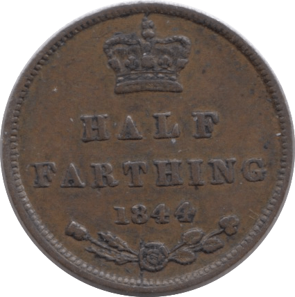 1844 HALF FARTHING ( EF ) 6 - Farthing - Cambridgeshire Coins