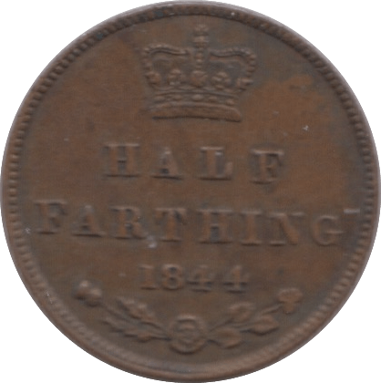 1844 HALF FARTHING ( GVF ) 8 - Half Farthing - Cambridgeshire Coins