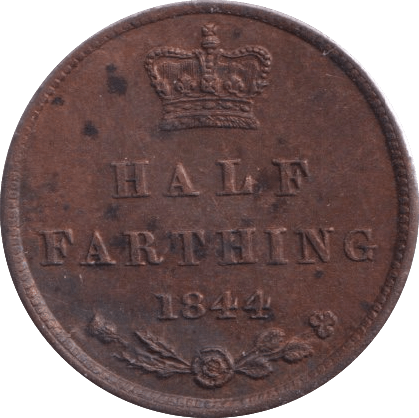 1844 HALF FARTHING ( UNC ) - Half Farthing - Cambridgeshire Coins