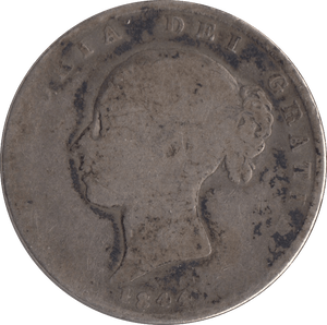 1844 HALFCROWN ( FAIR ) - Halfcrown - Cambridgeshire Coins