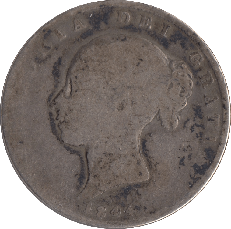 1844 HALFCROWN ( FAIR ) - Halfcrown - Cambridgeshire Coins