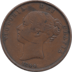 1844 PENNY ( VF ) - Penny - Cambridgeshire Coins