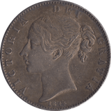 1845 CROWN ( EF ) CINQUEFOIL - Crown - Cambridgeshire Coins