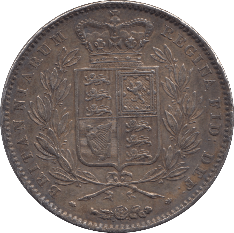 1845 CROWN ( EF ) - Crown - Cambridgeshire Coins