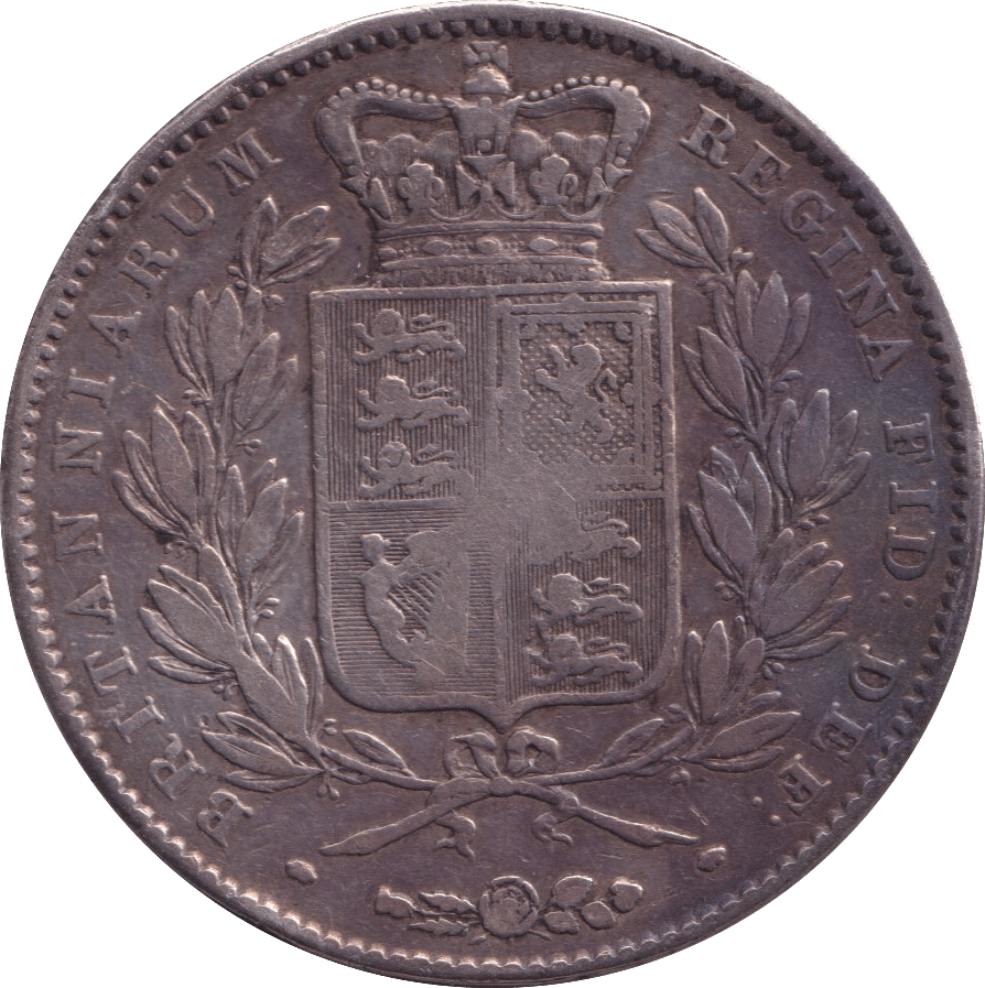 1845 CROWN ( FINE ) - Crown - Cambridgeshire Coins