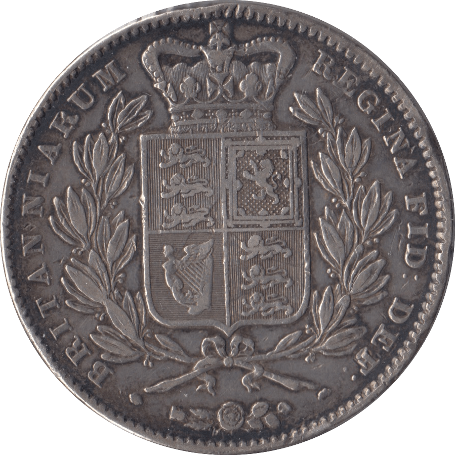 1845 CROWN ( GF ) - Crown - Cambridgeshire Coins