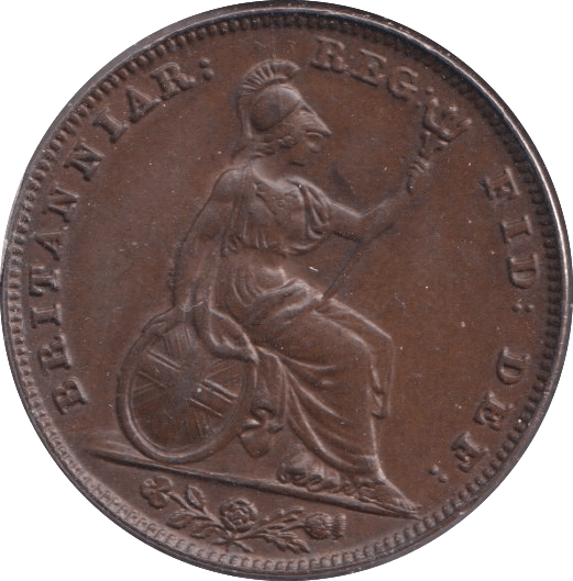 1845 FARTHING ( EF ) - Farthing - Cambridgeshire Coins